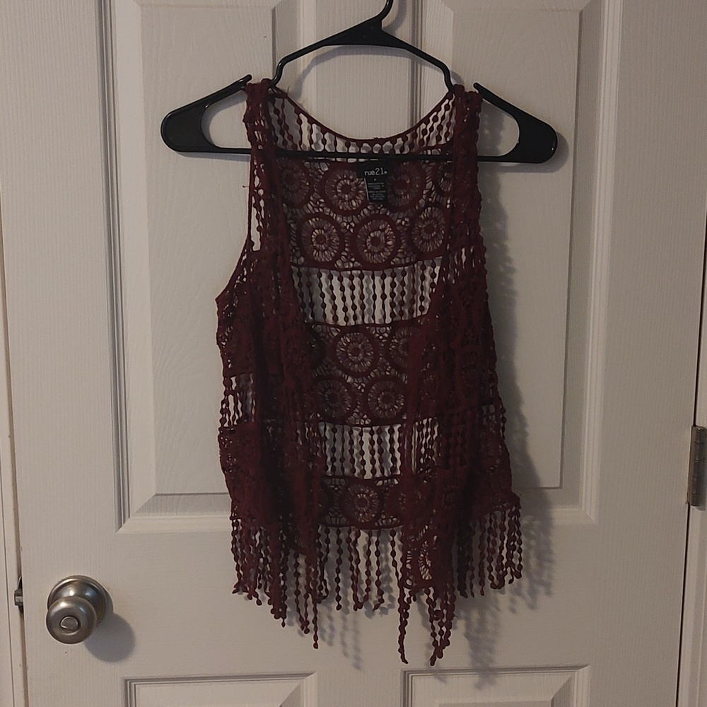 Rue21 Fringe Vest